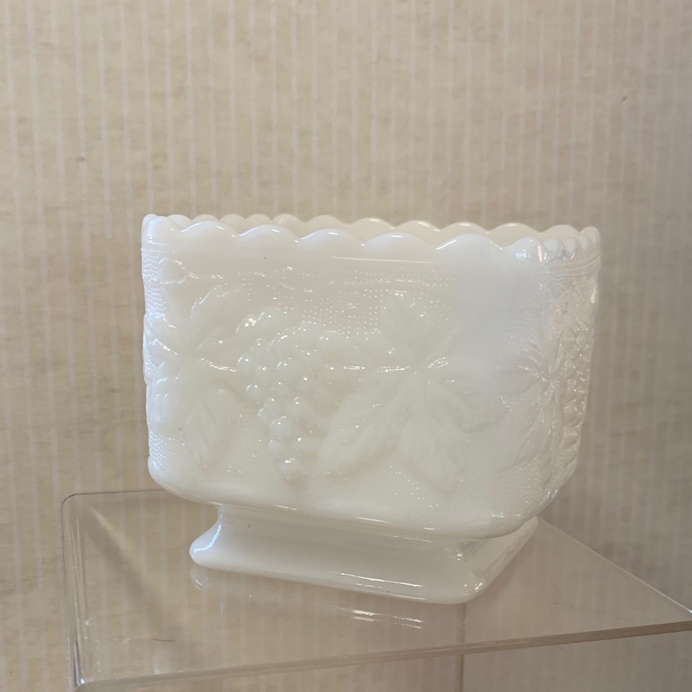 Anchor Hocking milk glass dish